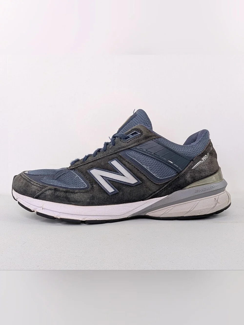New Balance 990v5 Walking Shoes Mens Size 12 D M990NV5 Blue Gray Sneakers USA